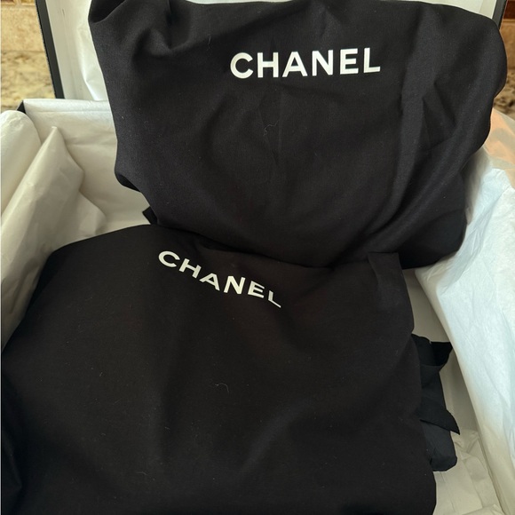 CHANEL Black Leather ankle Boots with Gold Accents - Picture 7 of 9